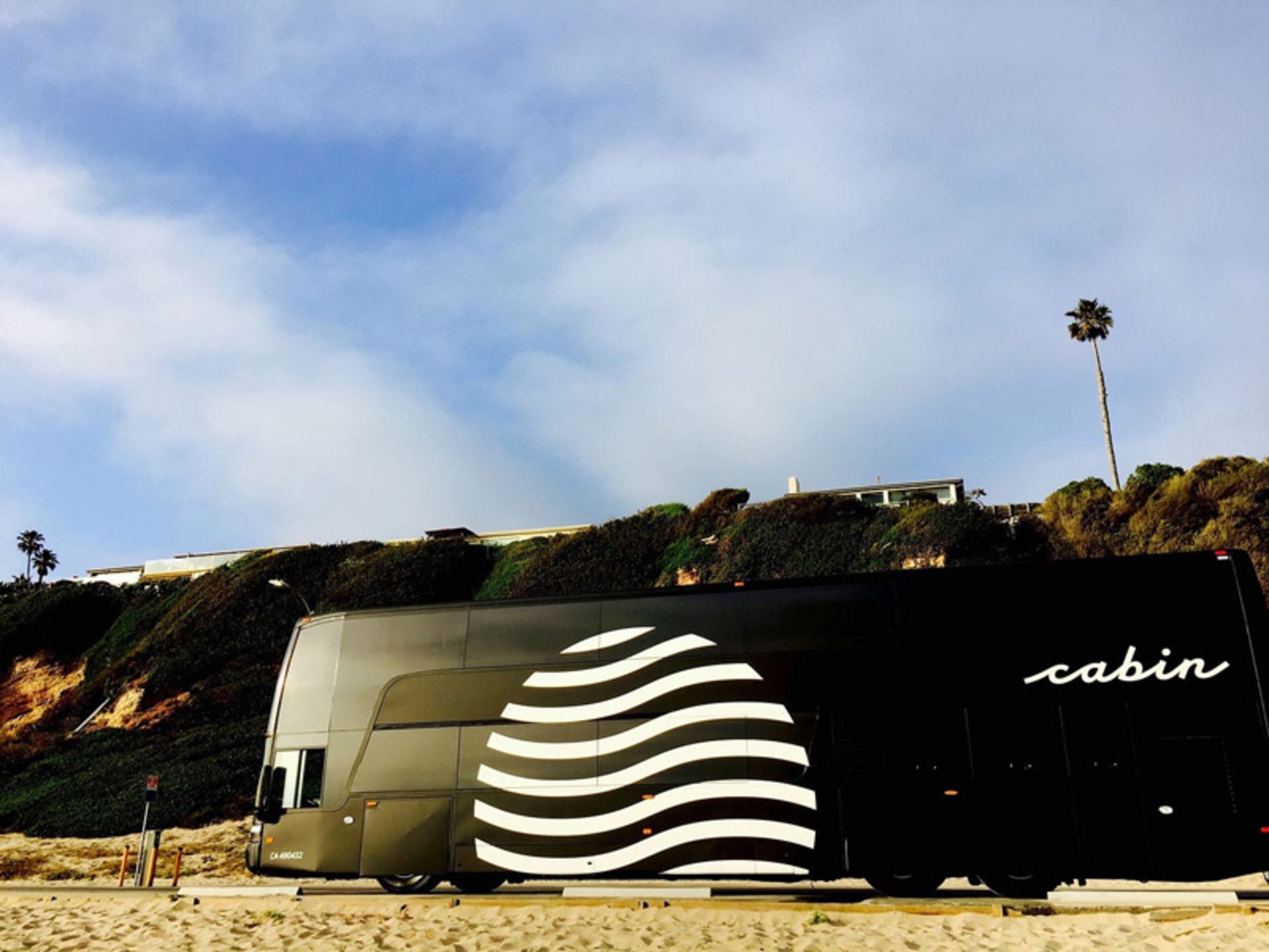 Cabin Bus Hotel on Road