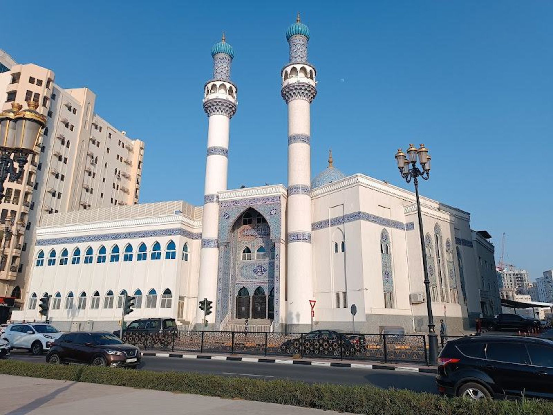 Exterior of the building of the Al -Zahra Mosque (AS) Sharjah