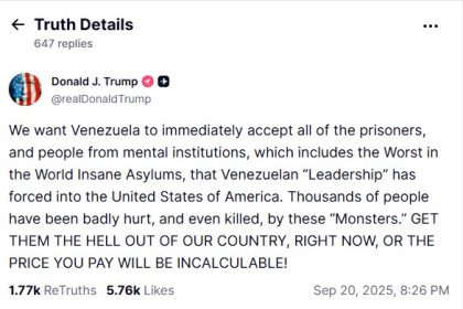 Venezuela's threat from Trump