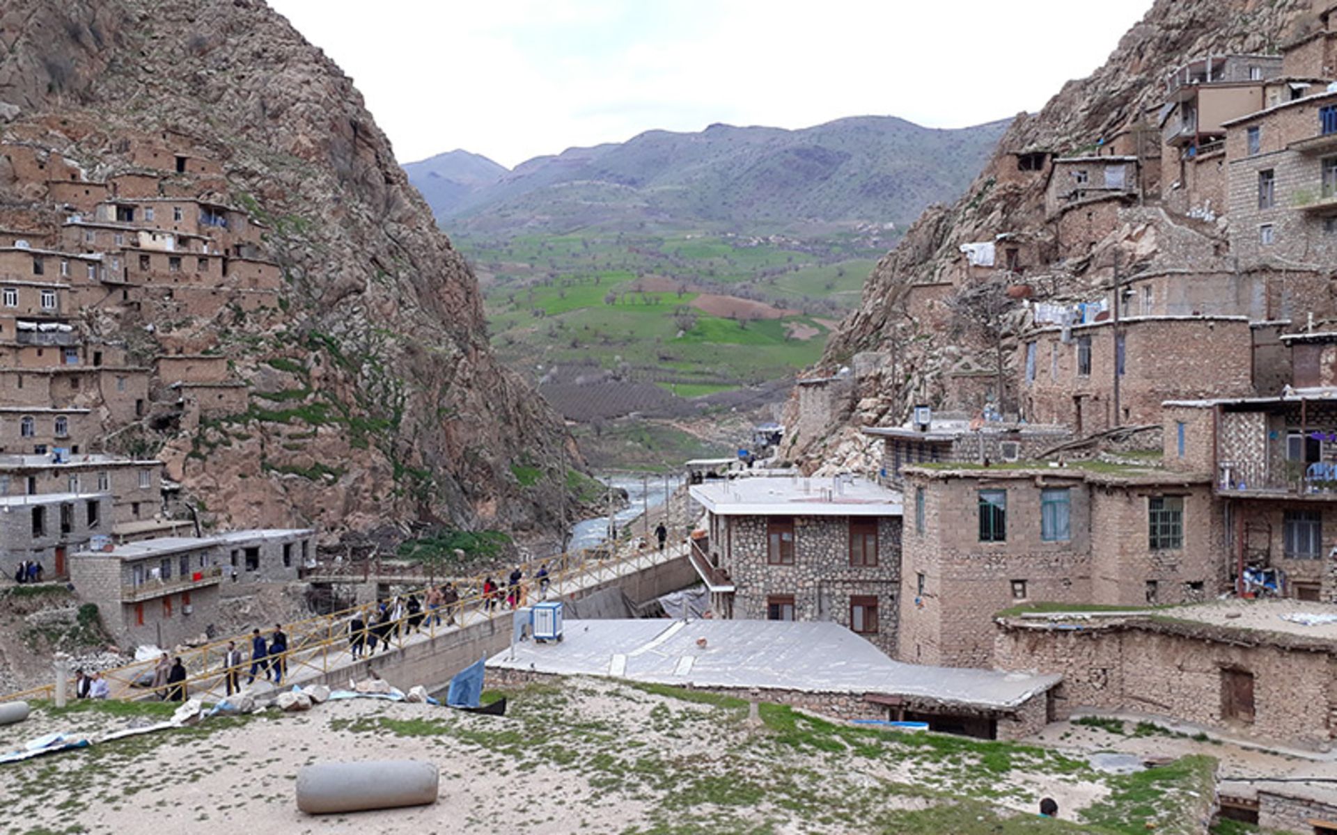 Palangan Village Architecture and Iron Bridge