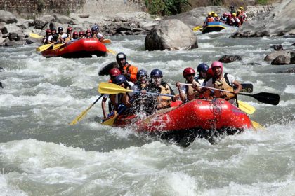 River in a river in Nepal