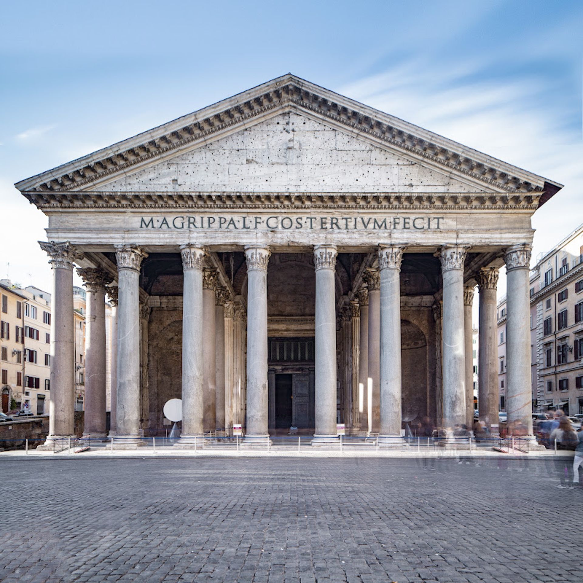 Exterior of the Pantheon Temple in Rome