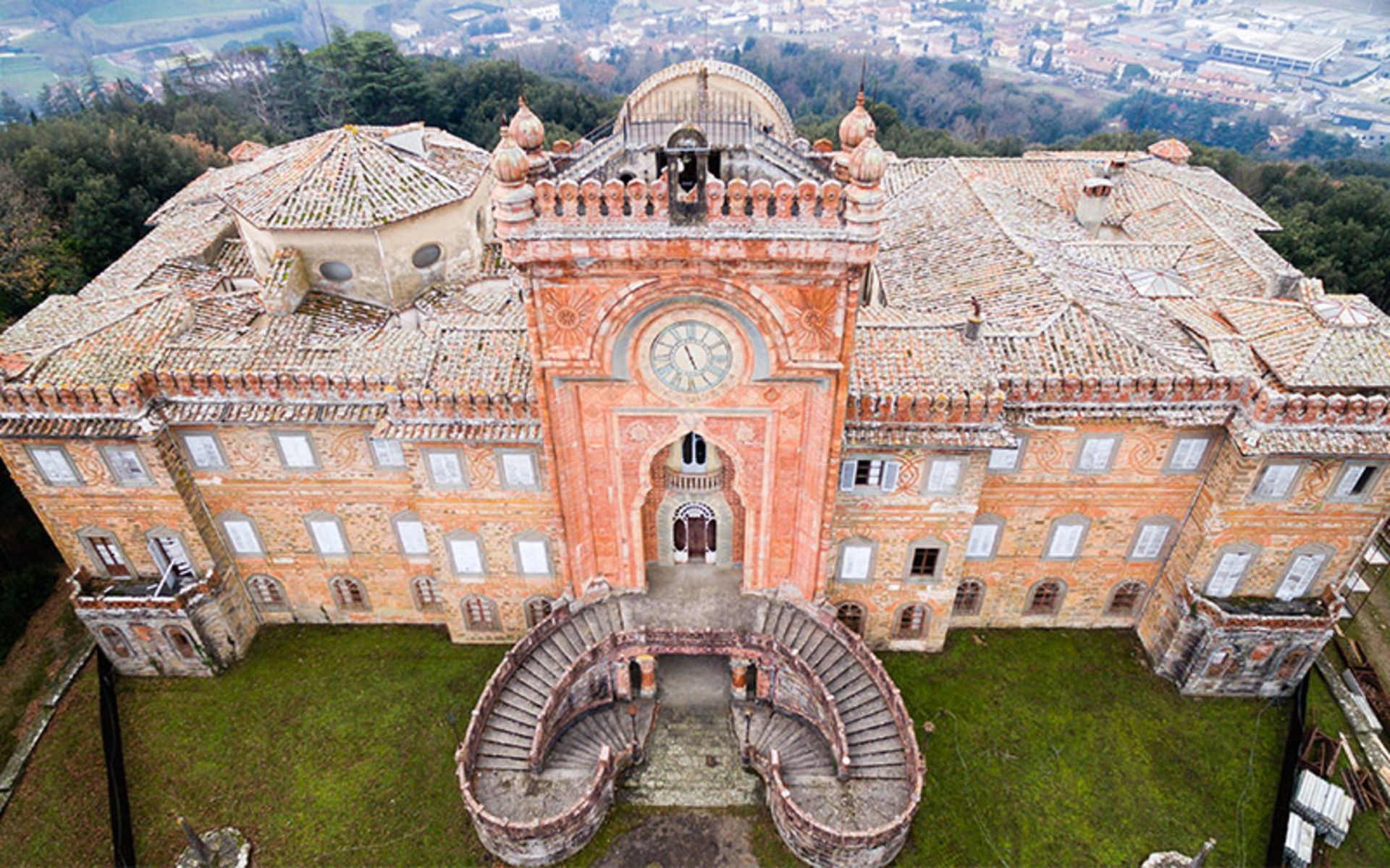 Aerial Photo from the Semadzano Castle Building