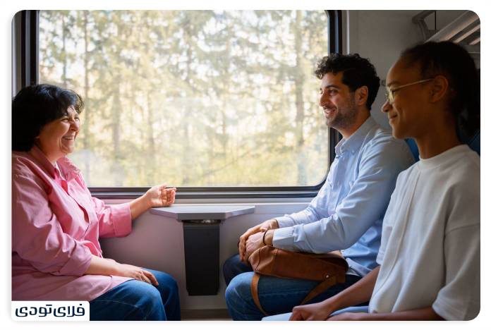Group card games for entertainment on train