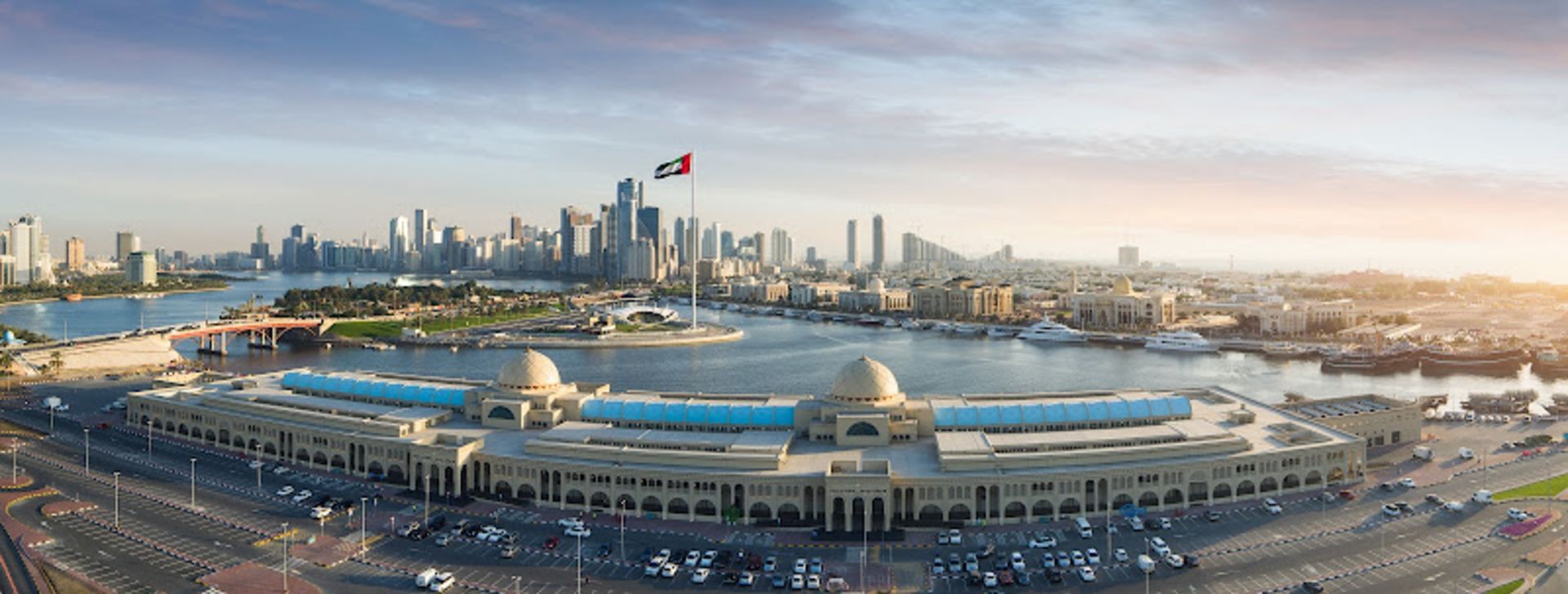 Aerial image of Al Jabal's local market 