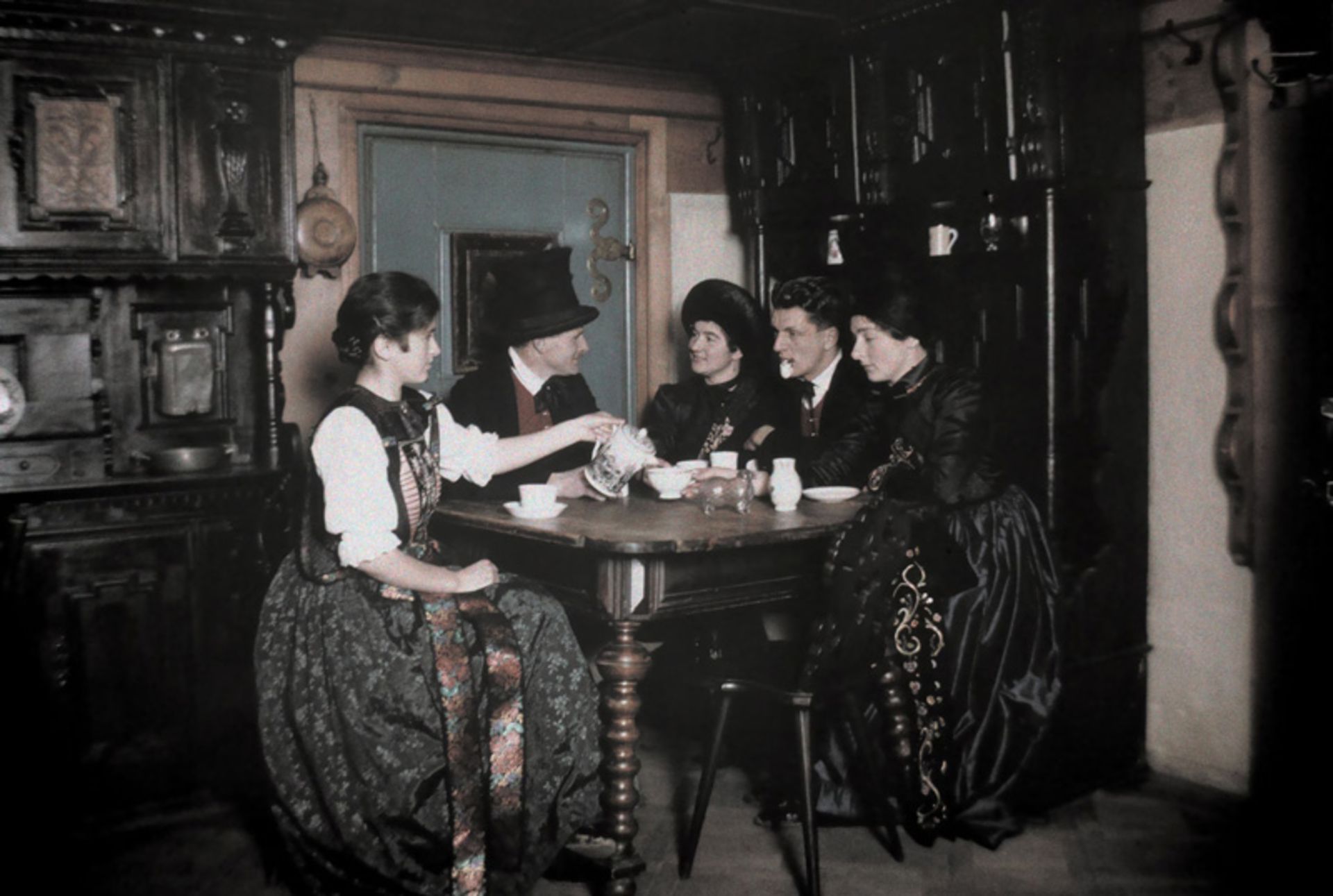 A group of young tables in a house in the Montafon Valley