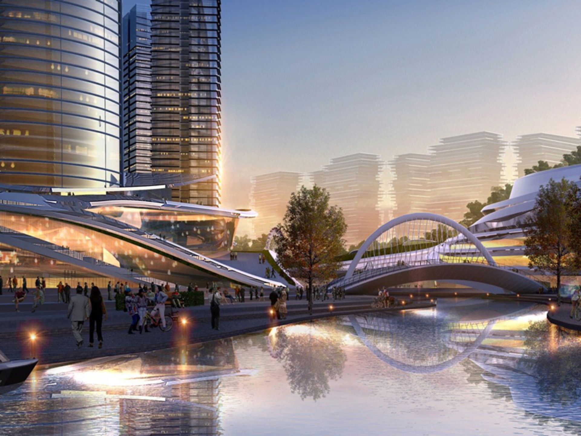 Walking spaces in the Pearl City Manila