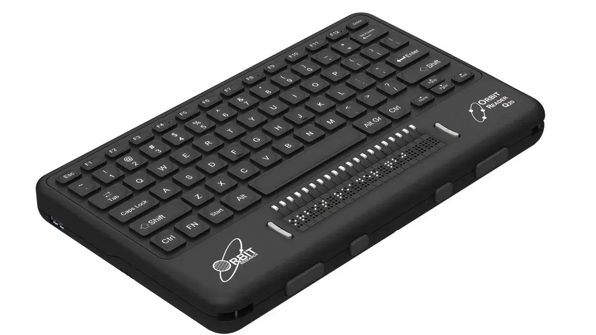 A sample of braille display