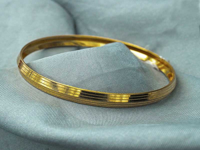 The most beautiful gold bangle model for women and girls
