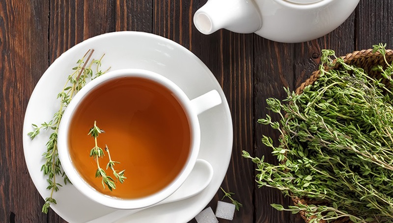 Is it harmful to eat thyme tea during pregnancy for a cold?