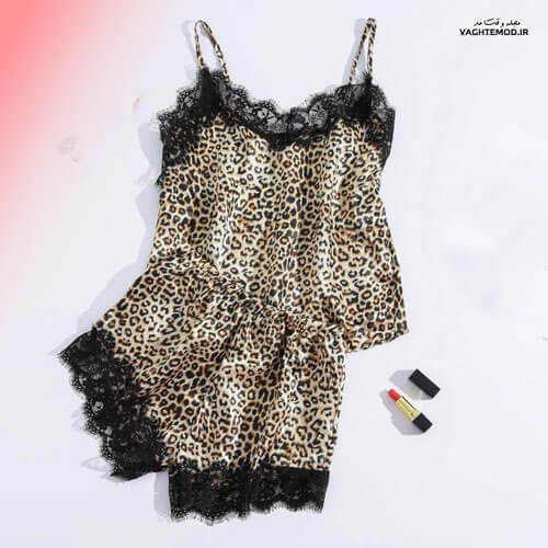 Women's satin top and shorts