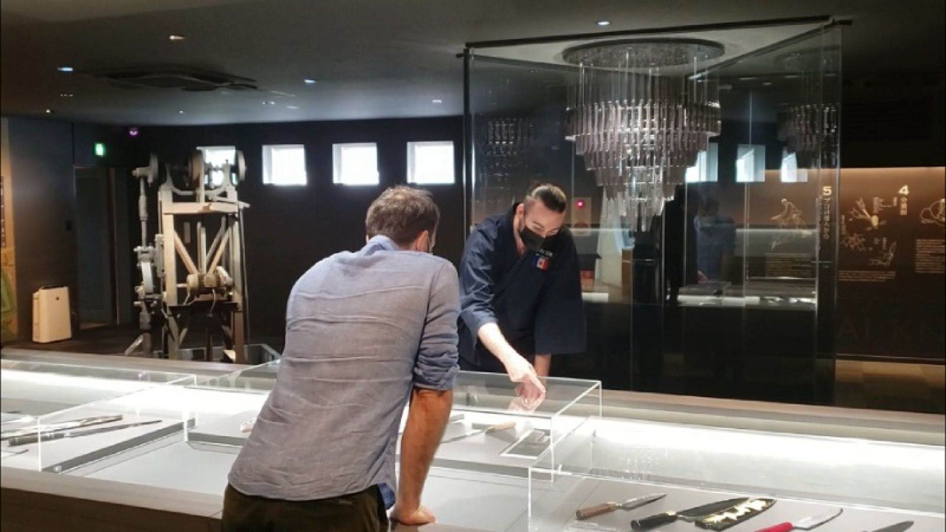 Visitors at the Sakai Crafts Museum