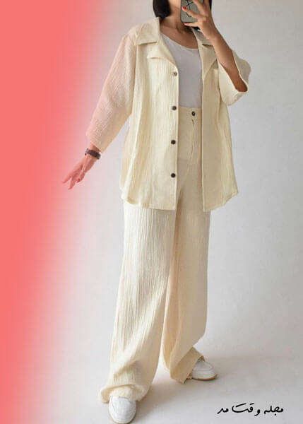 Wide leg linen pants