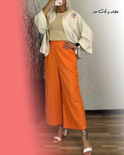 The latest models of linen pants