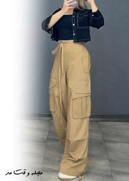 Cargo or six-pocket linen pants