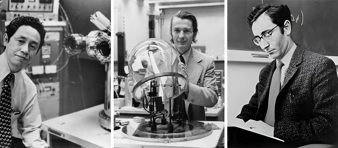 From right: Josephson, Giver, Isaki