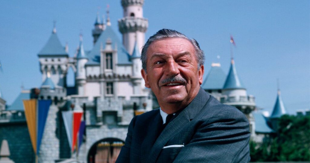 An image of Walt Disney, the founder of the Disneyland theme parks