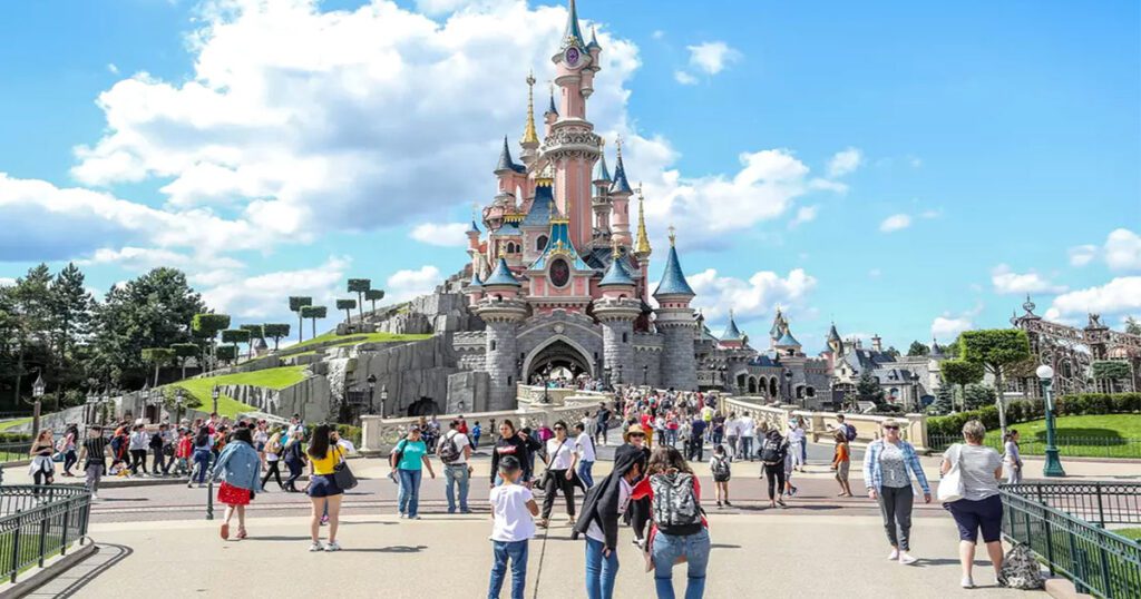 Disneyland Paris, France, one of the famous Disneylands in the world 