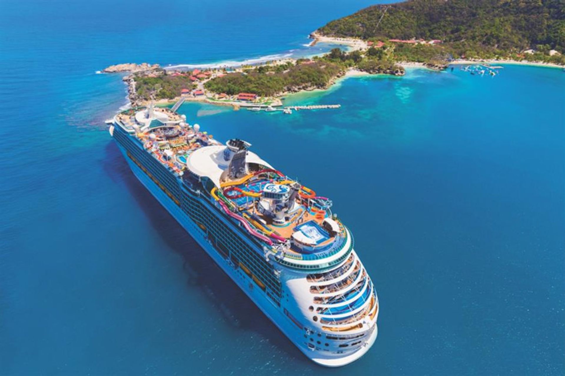 Sea navigator ship with water slides