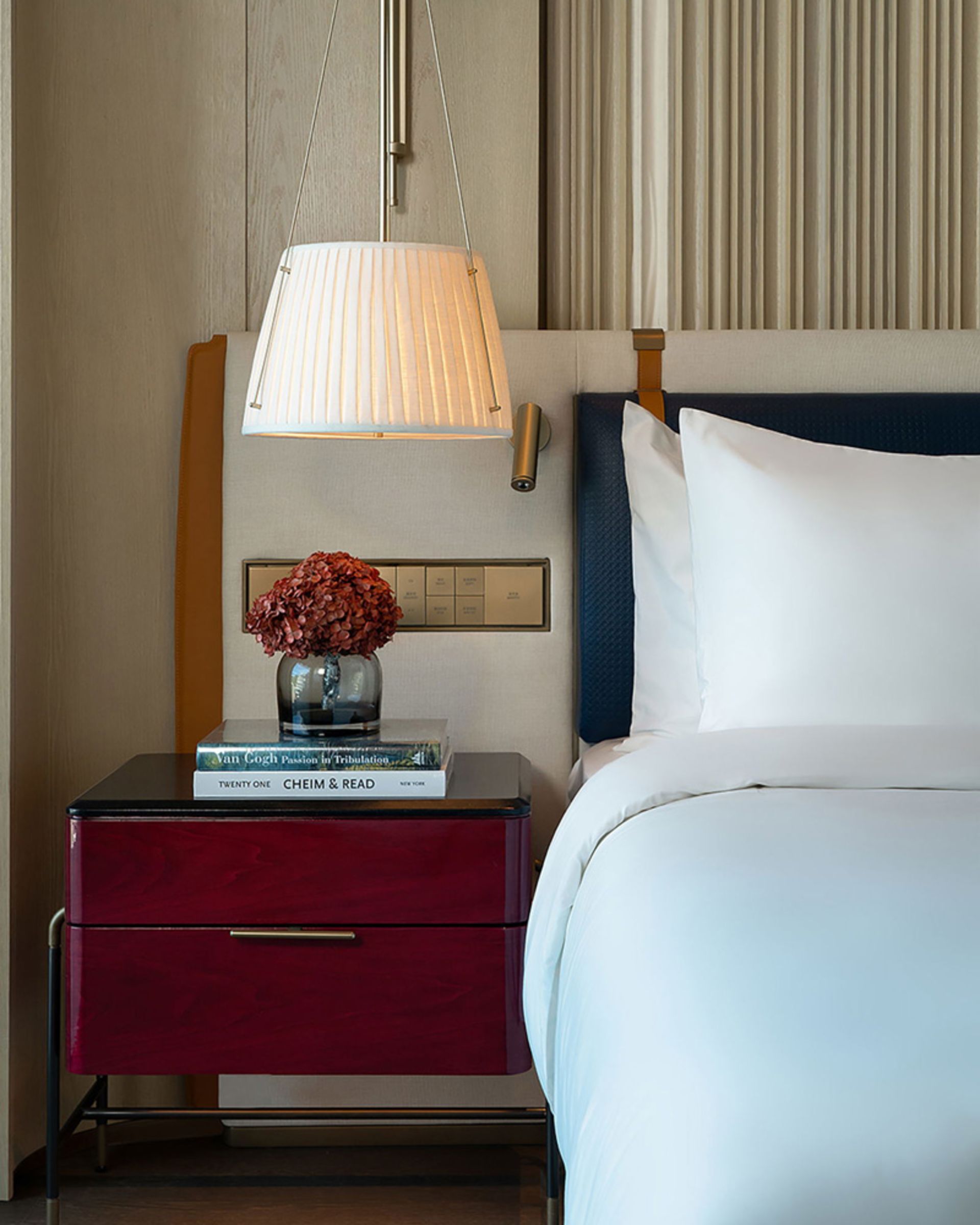 MGM hotel room bed in Shenzhen city