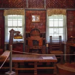 Paper piano at Rockport home