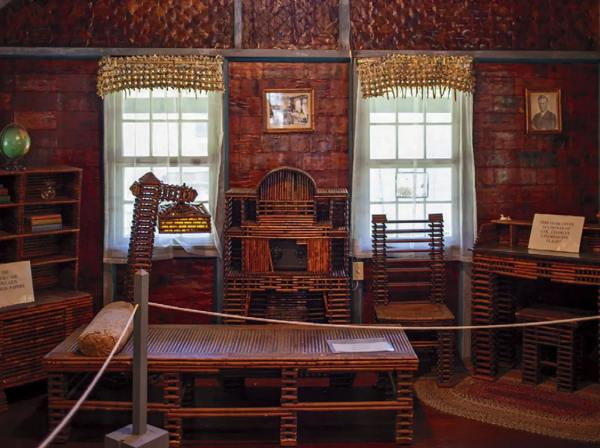 Paper piano at Rockport home