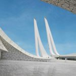 The courtyard of the mosque of the city