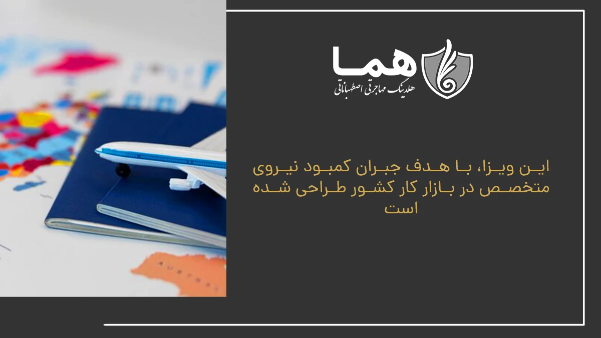 This visa is designed to offset the shortage of specialized force in the country's labor market