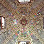 Colorful ceiling decorations in the Semadzano Castle
