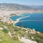 Aerial image of Antalya on sunny day