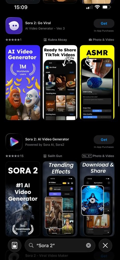 Soras app in the App Store