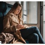 Reading the most useful entertainment book on the train