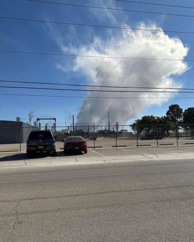 An explosion at an American oil refinery in New Mexico