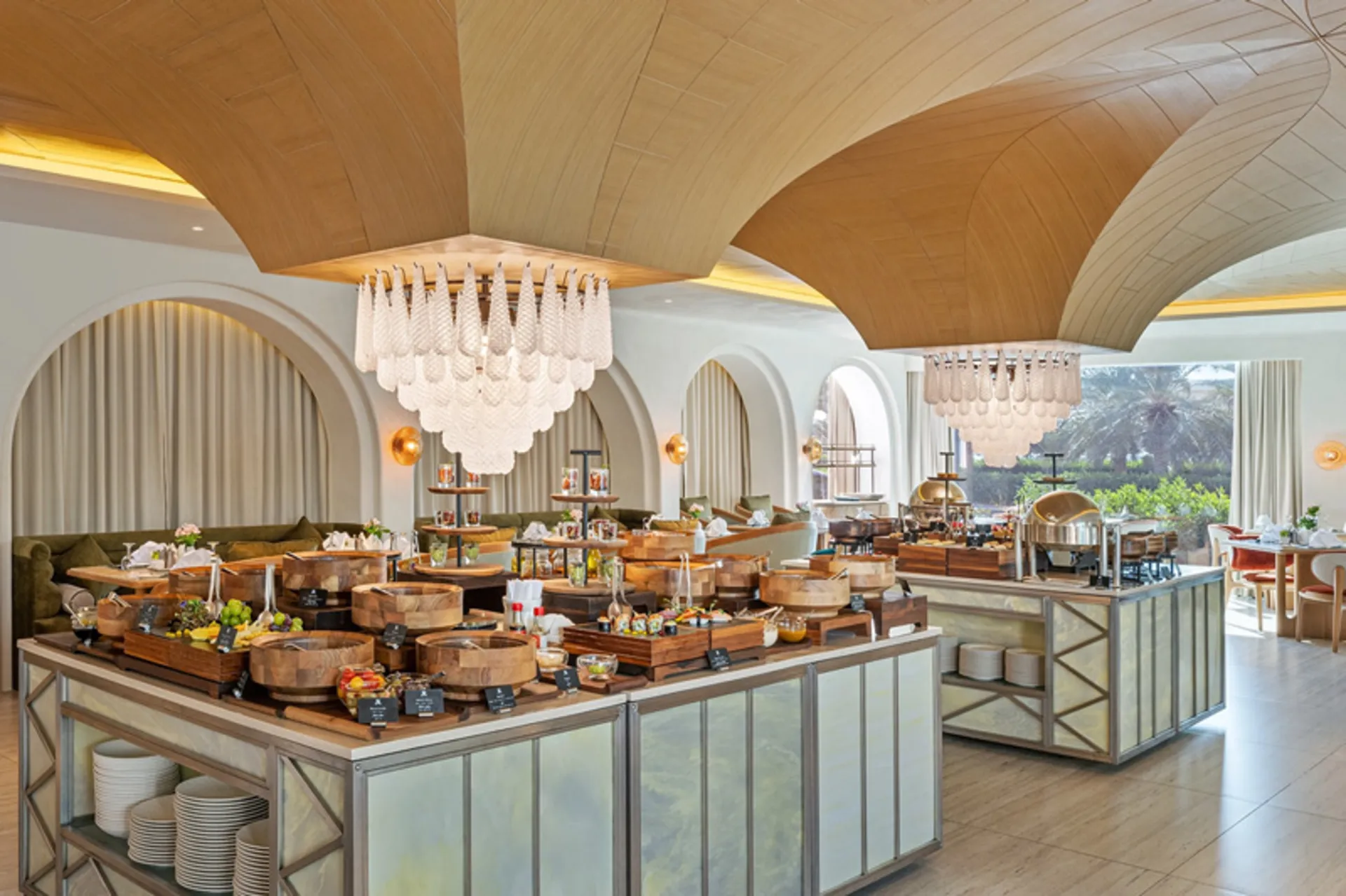 Self-service breakfast at St. Regis Kuwait Hotel