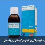 The amount of polargine syrup in children under one year old