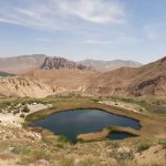 Iron Lake with transparent water and eye -catching nature