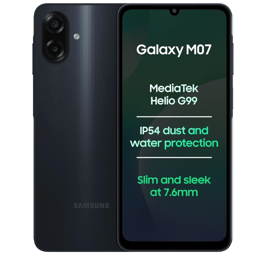 Samsung introduced the Galaxy M07 with the IP54 standard and a 5 -year promise - Digino