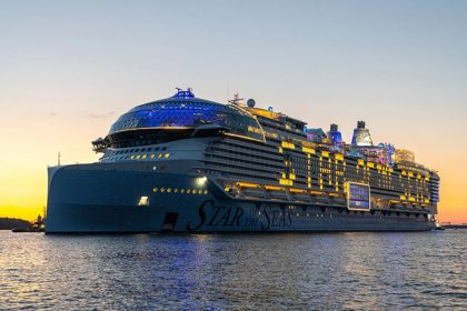 Starship of the Seas at sunset