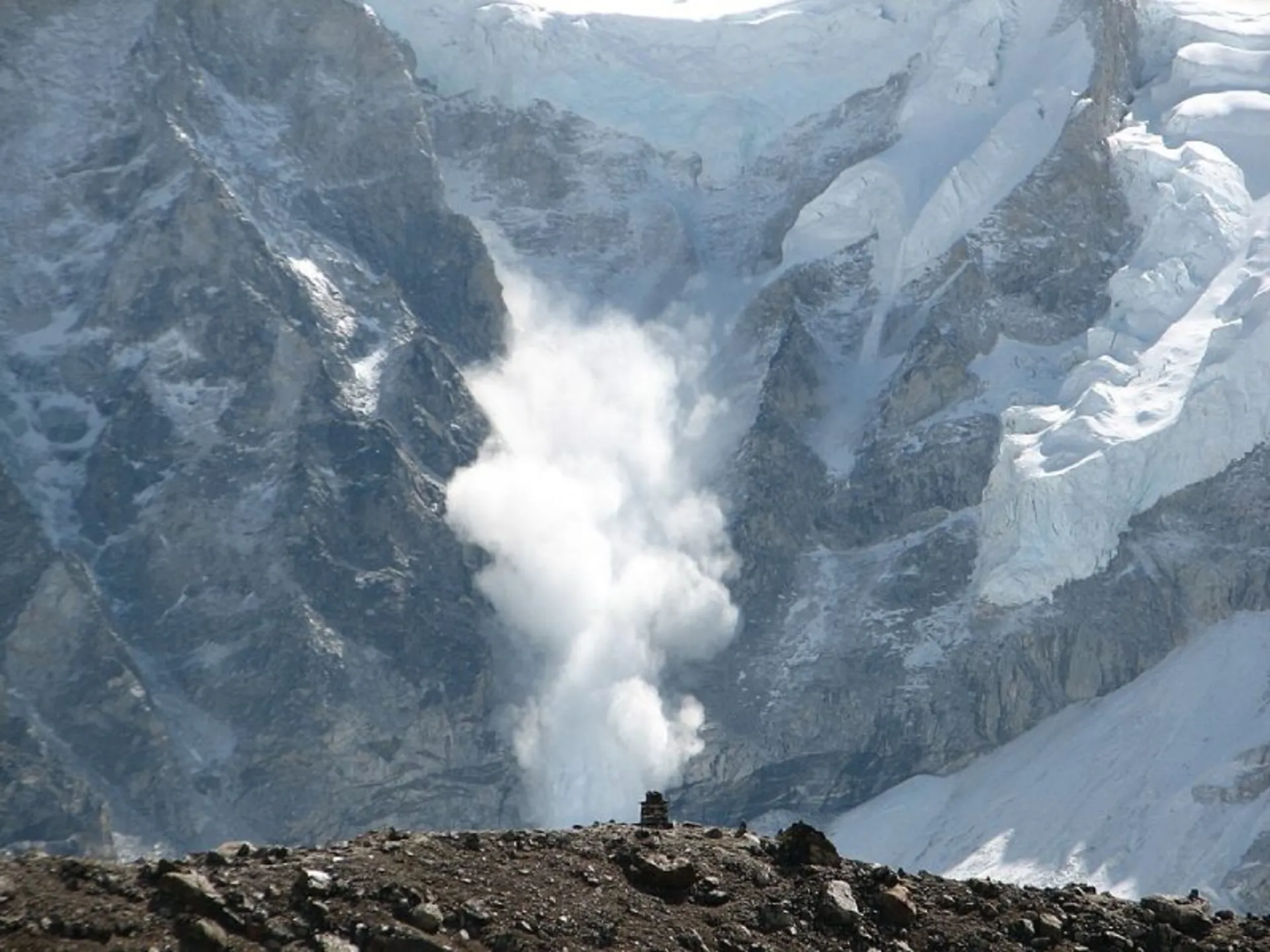 Avalanche in Mount Everest