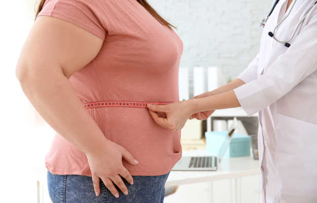 What is the cause of sudden abdominal and side obesity and unexplained weight gain in women?