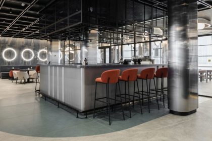 The coffee shop of Innopolis Technology Goddess Hotel in Russia