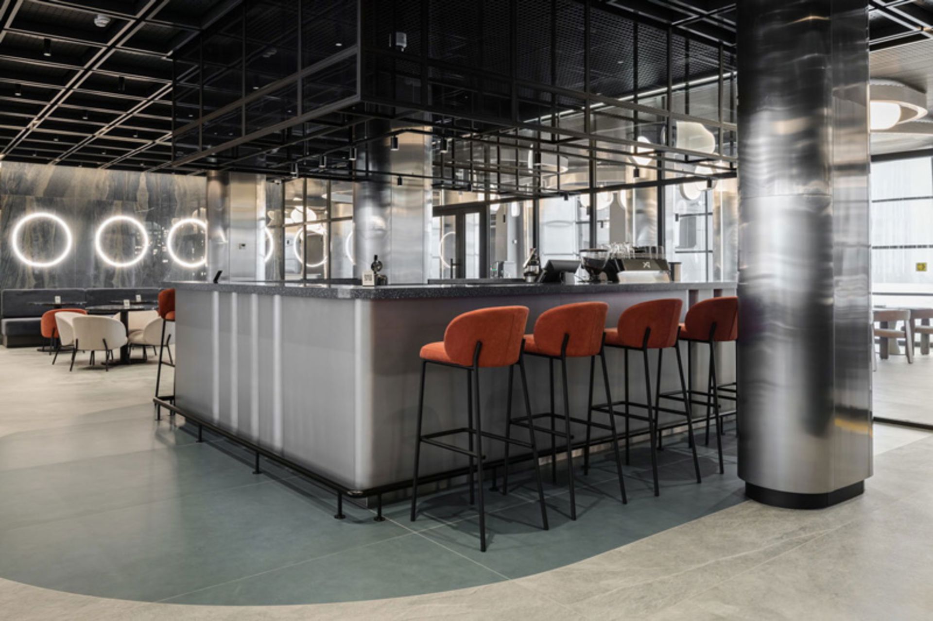 The coffee shop of Innopolis Technology Goddess Hotel in Russia