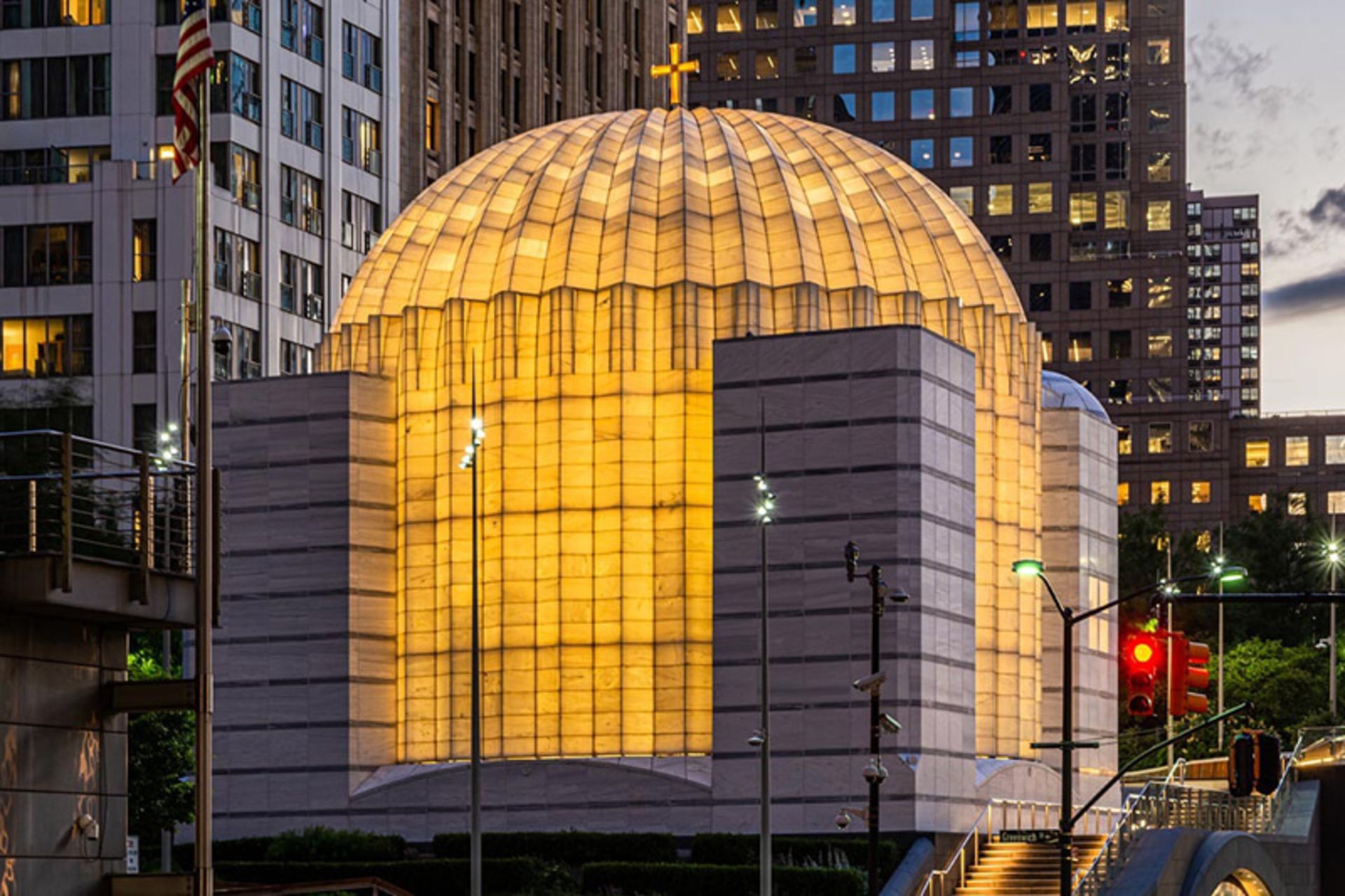 Square architecture of St. Nicholas Church building