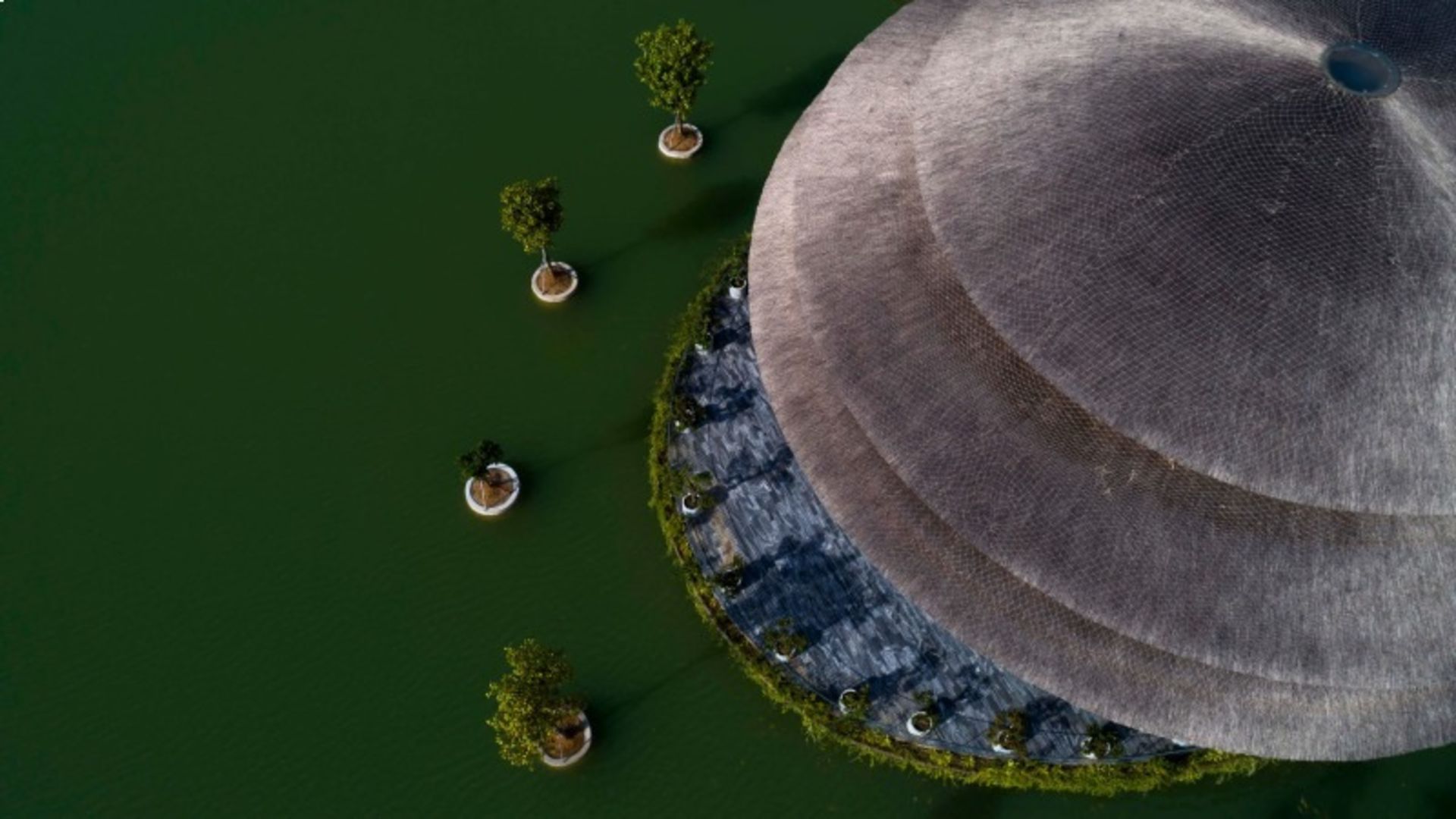 Aerial view of Vedana Vietnam restaurant