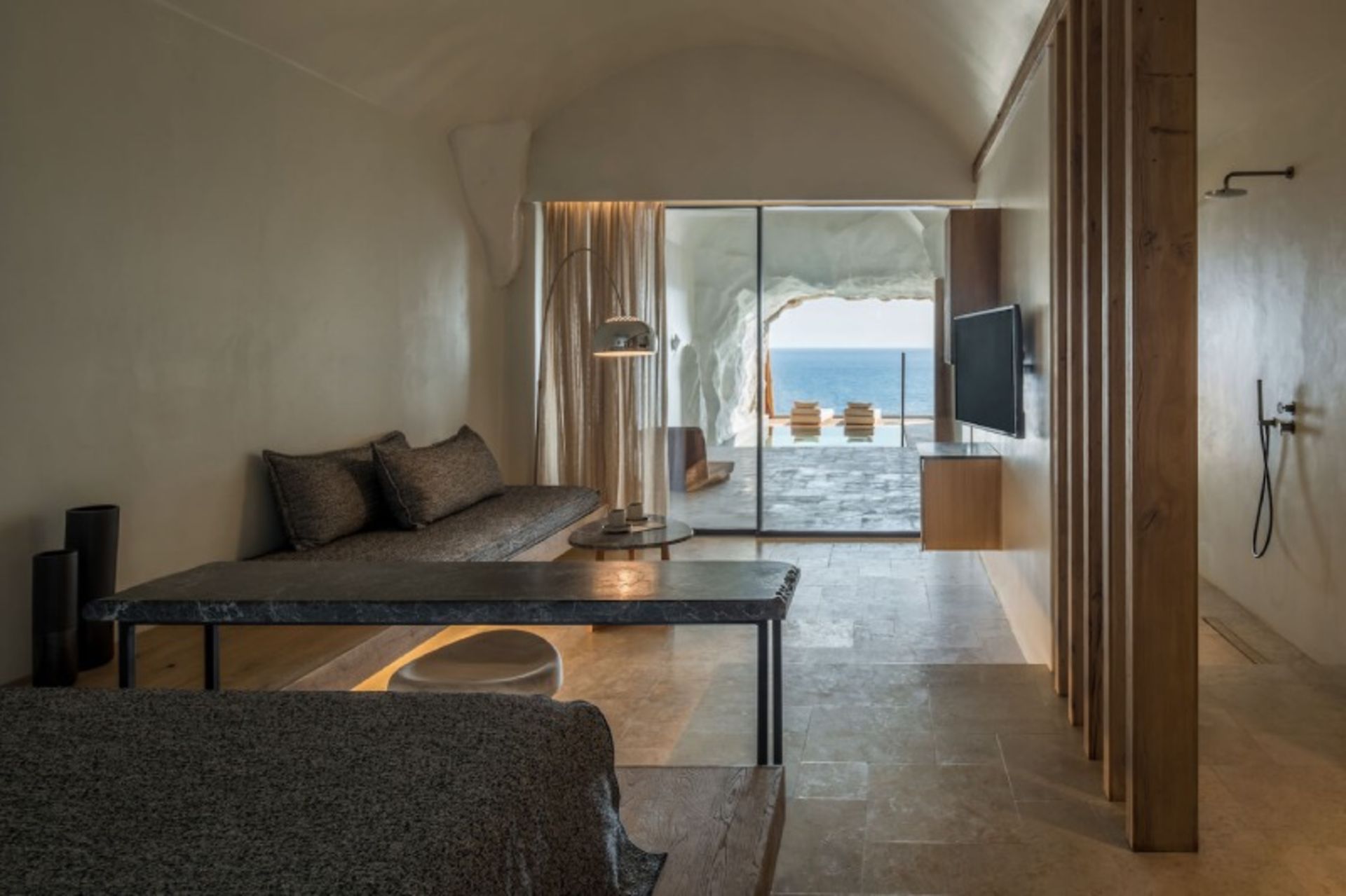 The interior of Acro Suites Hotel, Greece