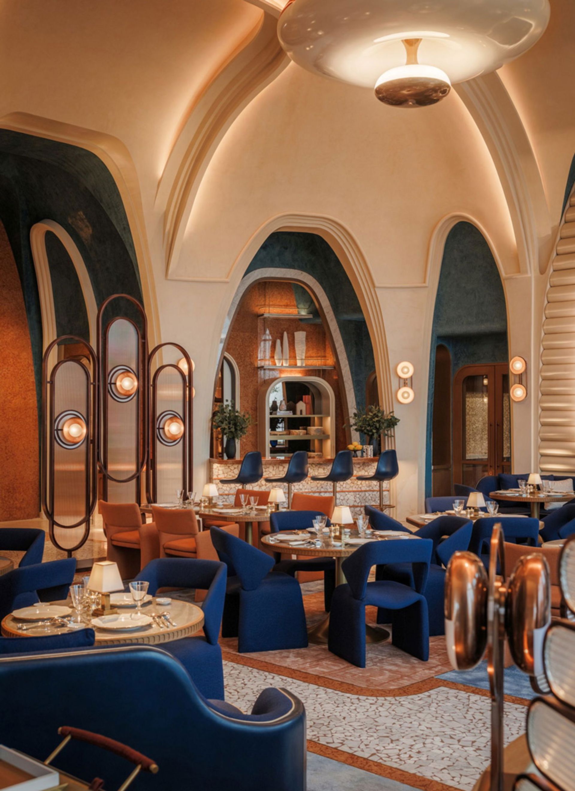 The Italian architecture of the Mersi Al Arab Jumeirah Hotel restaurant