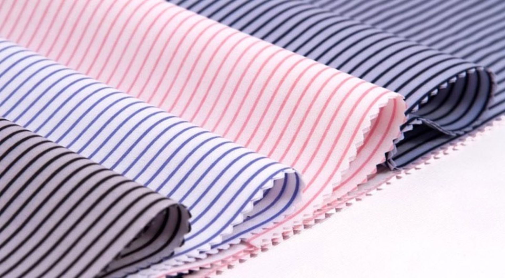 Colored and striped men's fabric