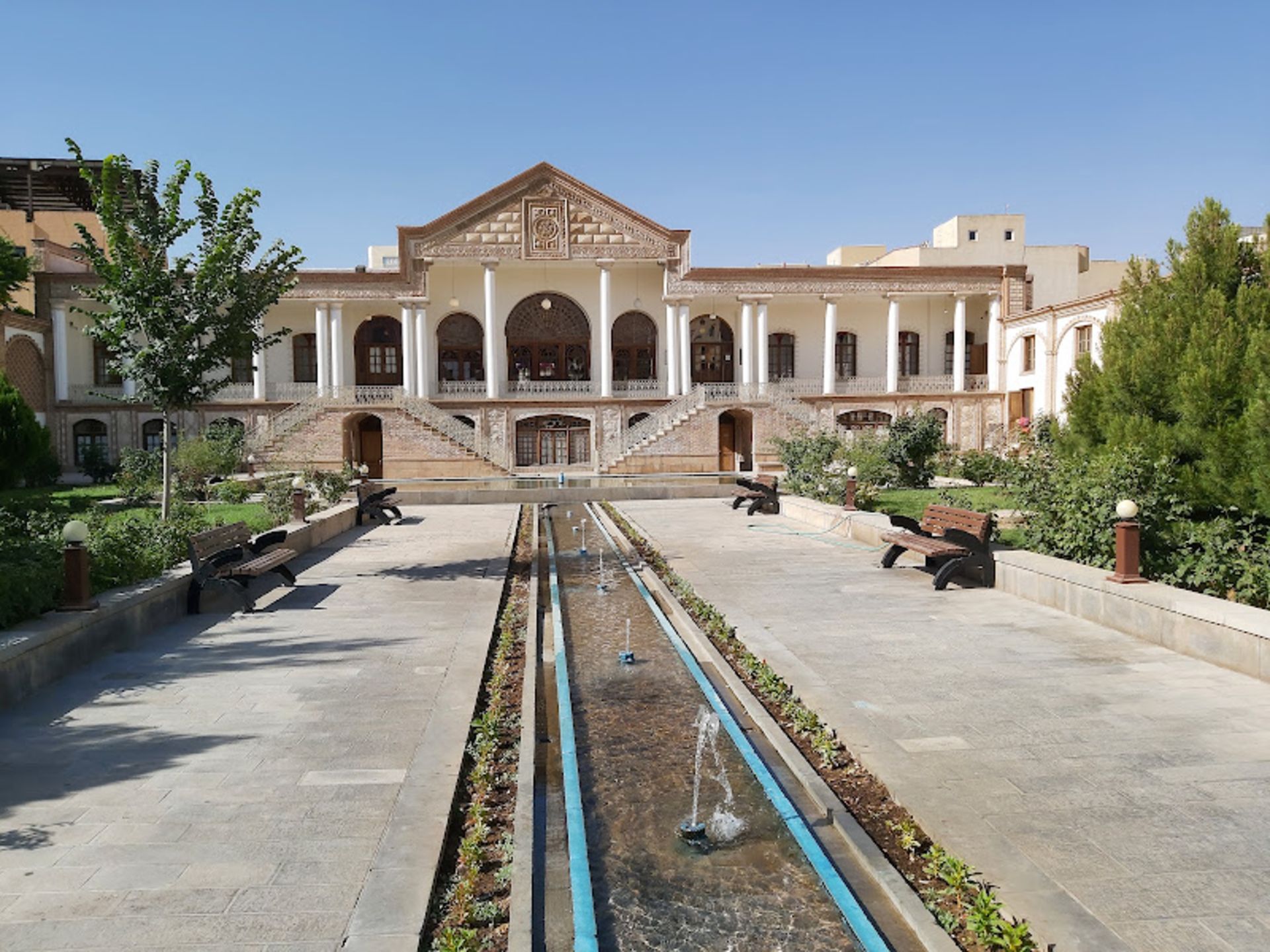 The outer area and building of the Qajar Museum