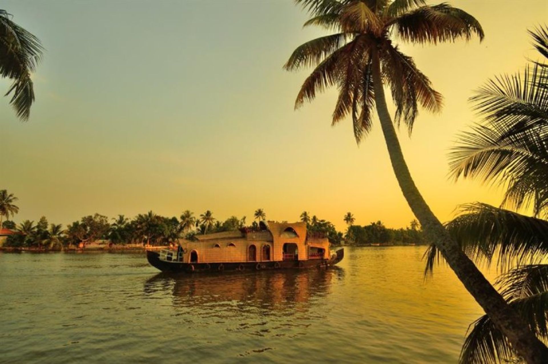 Boat in Alappuzha Canal, India