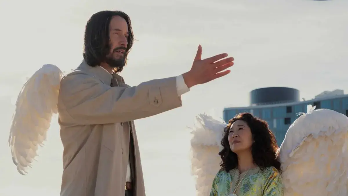 Keanu Reeves and Sandra Oh